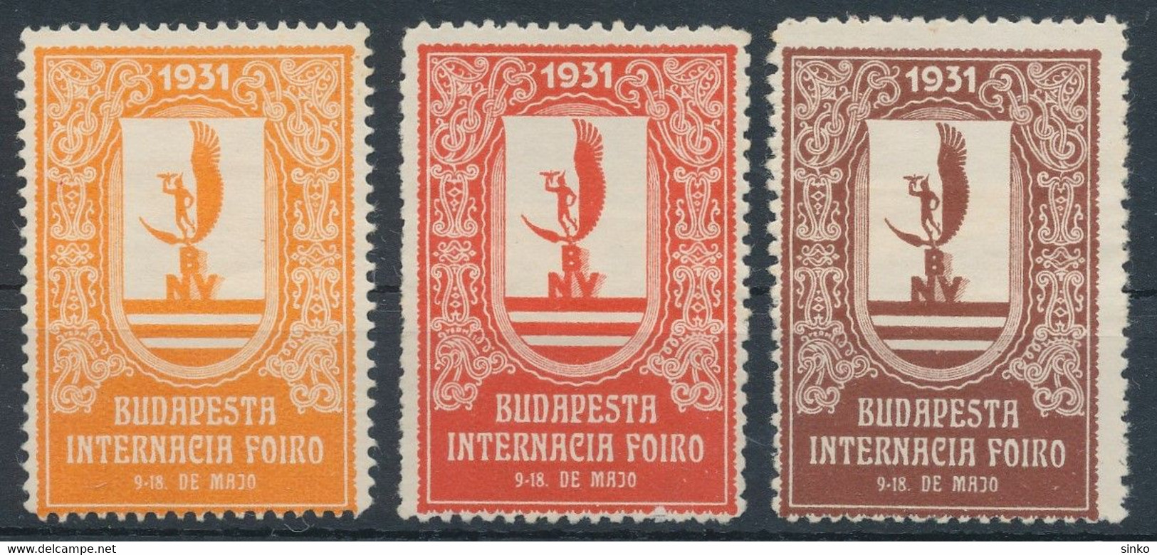 1931. International Fair In Budapest - Cinderellas - Commemorative Sheets