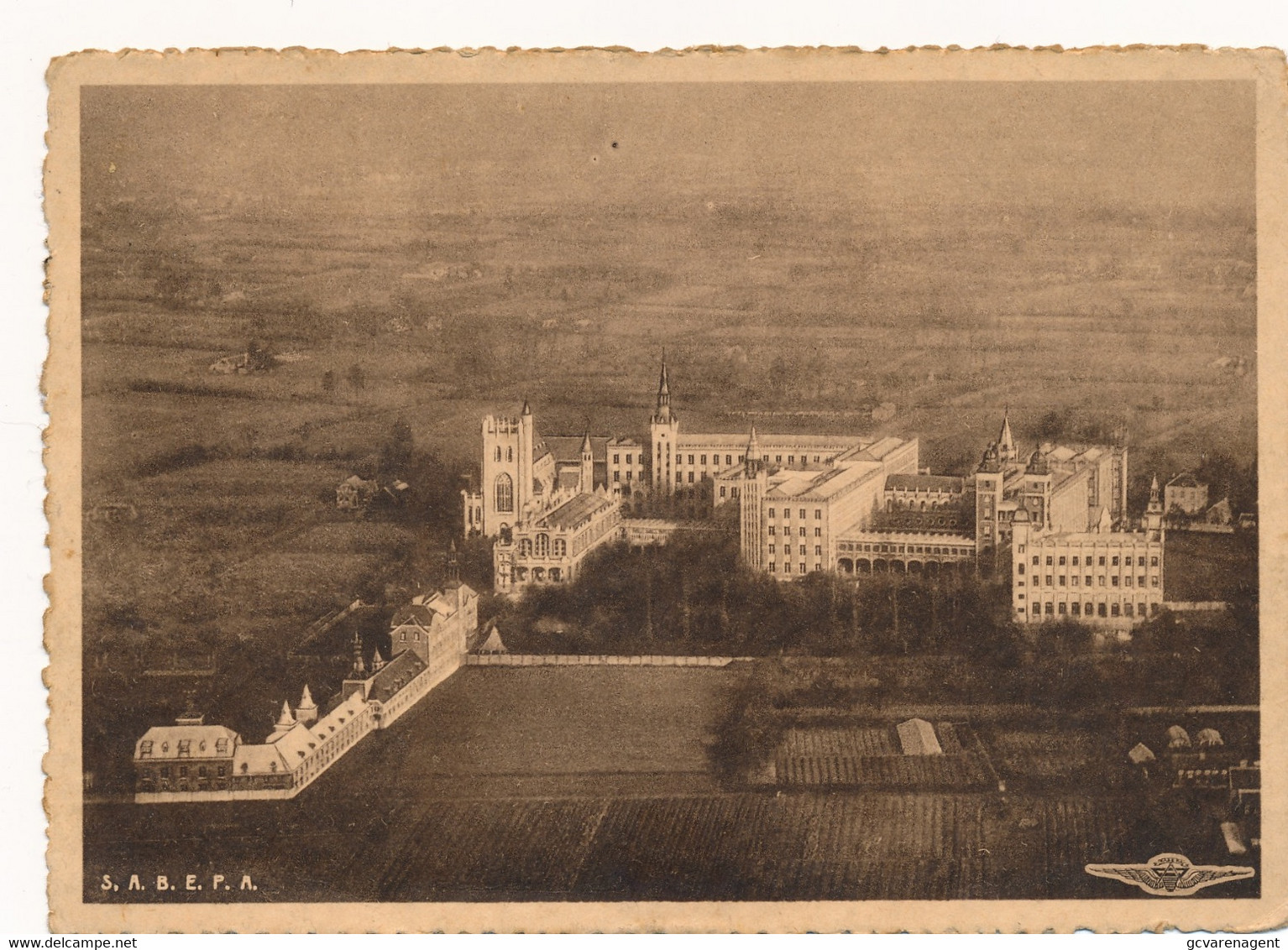 INSTITUT DES URSULINES  WAVRE NOTRE DAME    A VOL D'OISEAU  SABENA - Sint-Katelijne-Waver