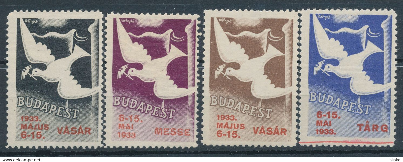 1933. Budapest Fair! - Herdenkingsblaadjes
