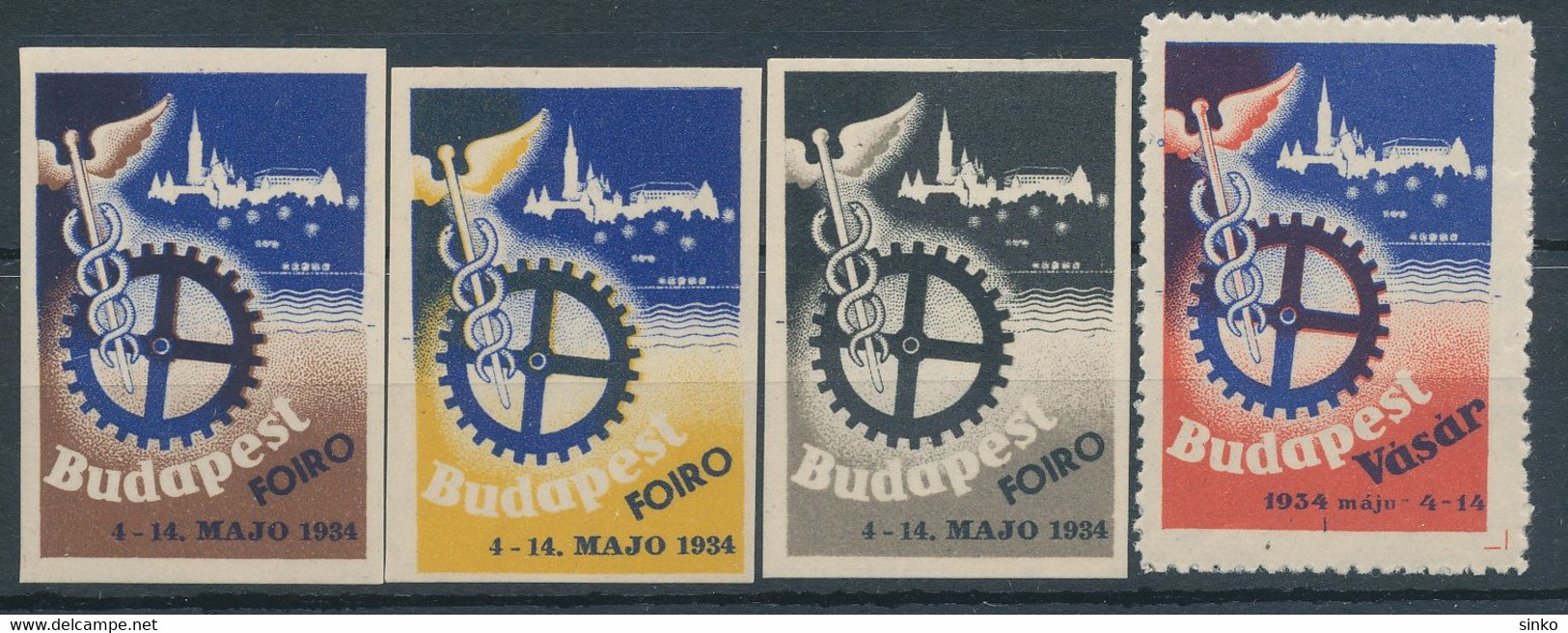1934. Budapest Fair! - Herdenkingsblaadjes