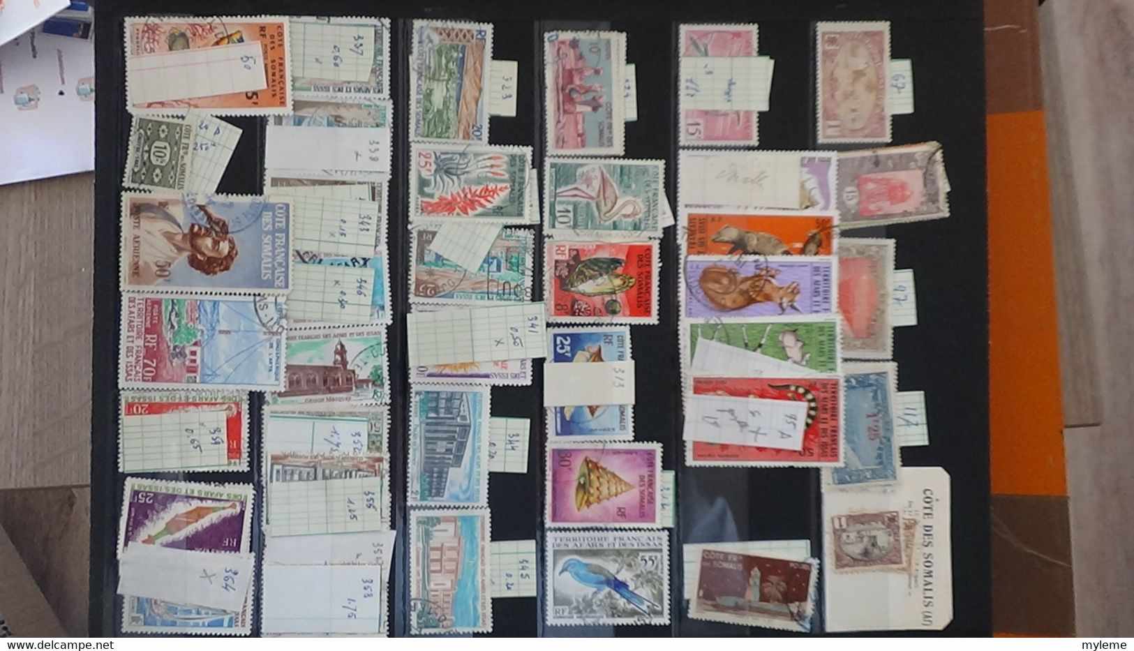 AN72 Collection de timbres oblitérés de divers pays + Comores N° 104A ** cote 150 euros  A saisir !!!