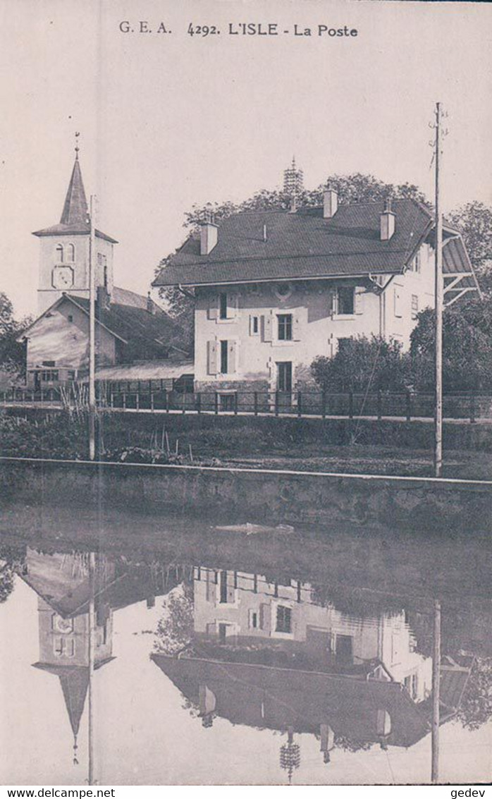 L'Isle VD, Eglise Et Bureau De Poste (4292) - L'Isle