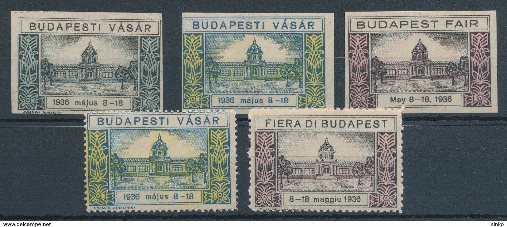 1936. Budapest Fair - Foglietto Ricordo