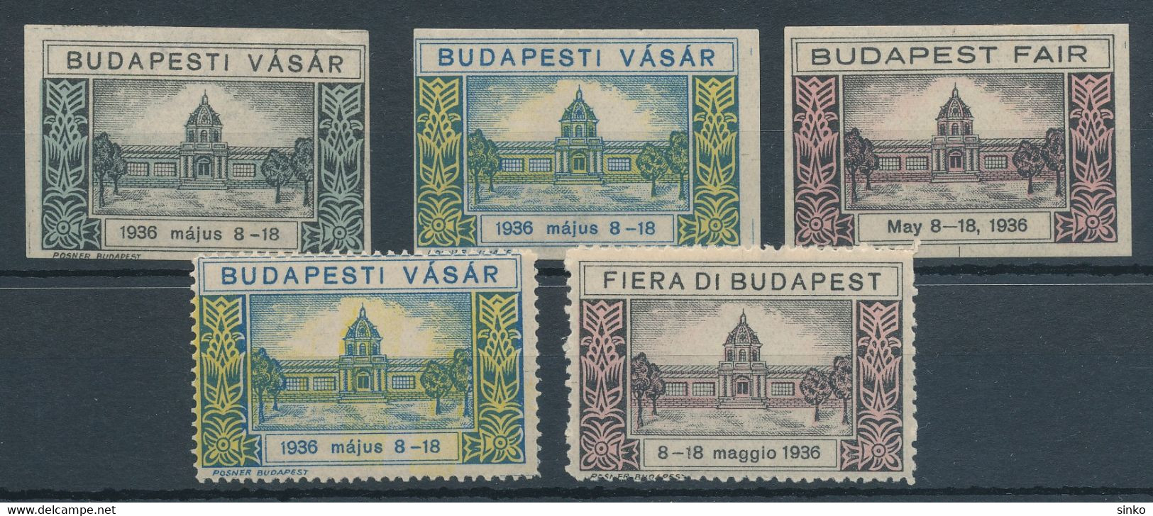 1936. Budapest Fair - Hojas Conmemorativas