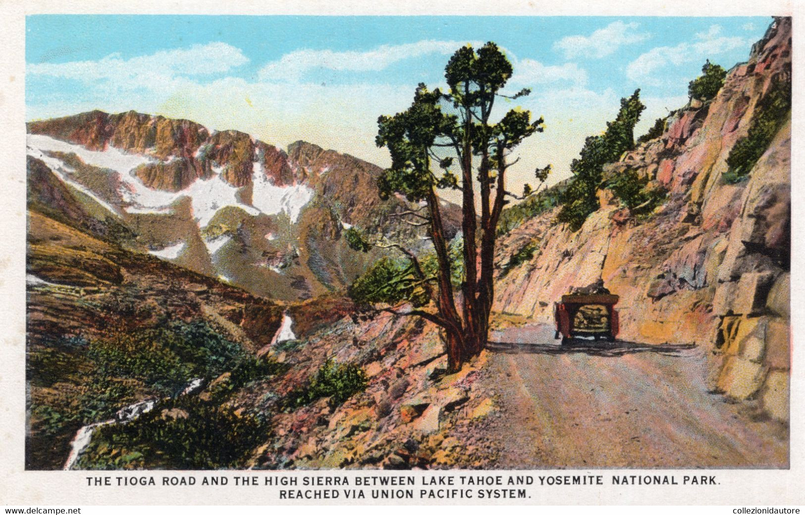 YOSEMITE - THE TIOGA ROAD AND THE HIGH SIERRA BETWEEN LAKE TAHOE AND YOSEMITE NATIONAL PARK - CARTOLINA FP NUOVA - Yosemite