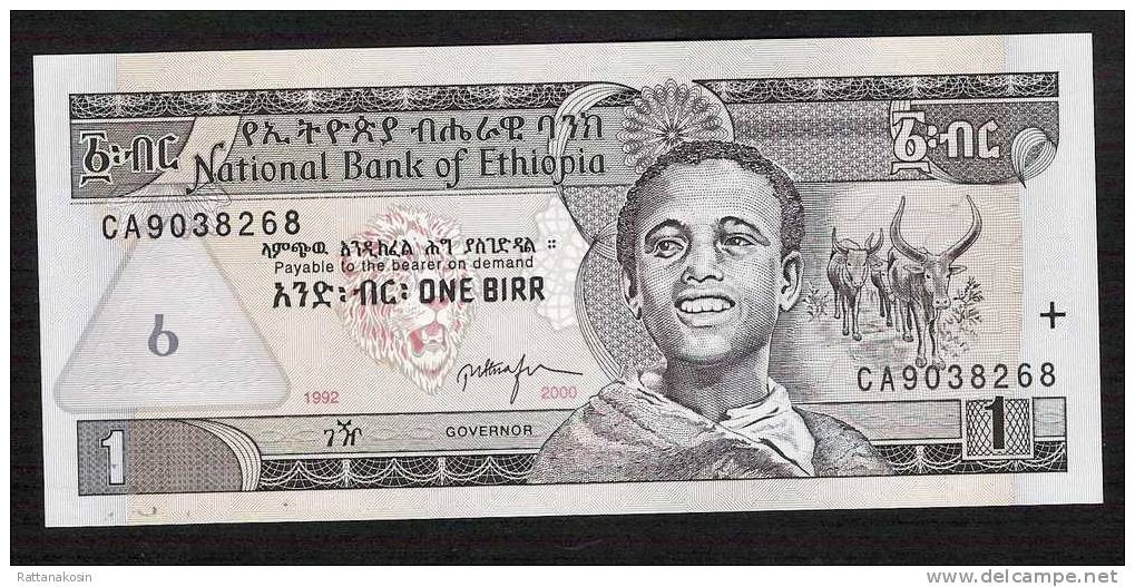 ETHIOPIA   P46b  1  BIRR 2000  #CA   Signature 7  UNC. - Ethiopia