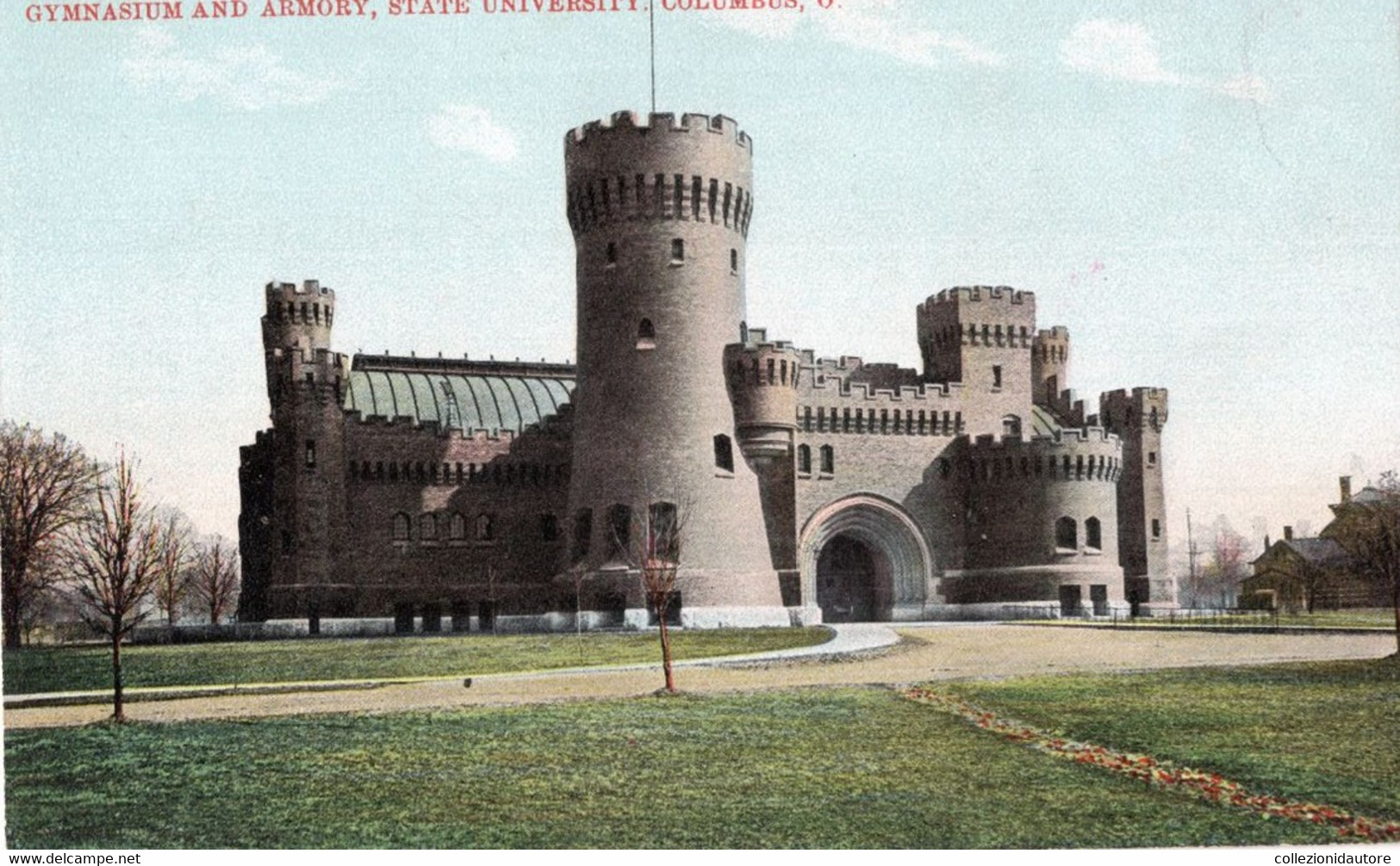 COLUMBUS - GYMNASIUM AND ARMORY - STATE UNIVERSITY - COLUMBUS O. - CARTOLINA FP NUOVA - Columbus