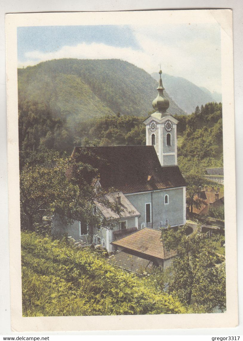 C3575) HIEFLAU I. Steiermark - SOS Kinderdorfverlag - KIRCHE Haus - ältere AK - Hieflau