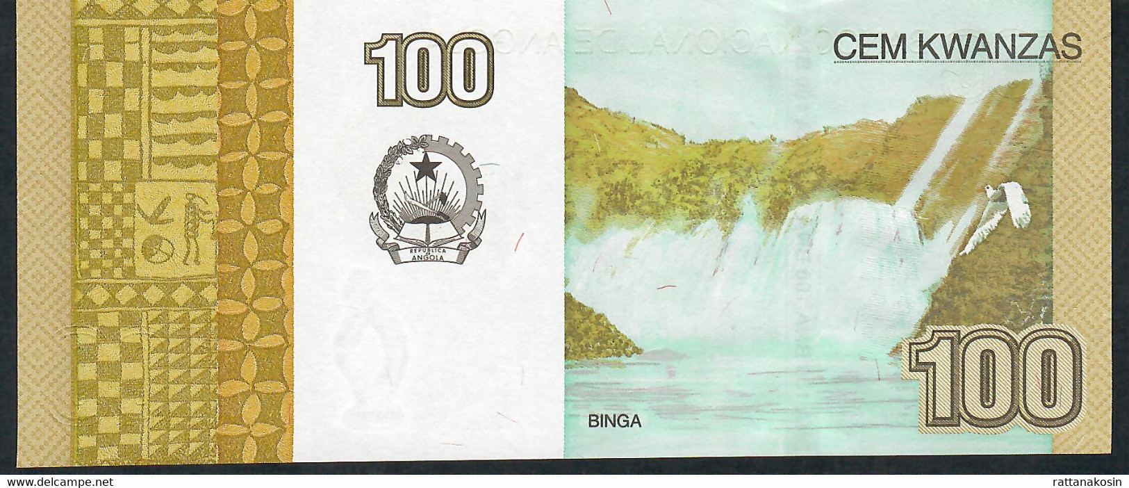 ANGOLA P153a 100 KWANZAS 2012  #JH       UNC. - Angola