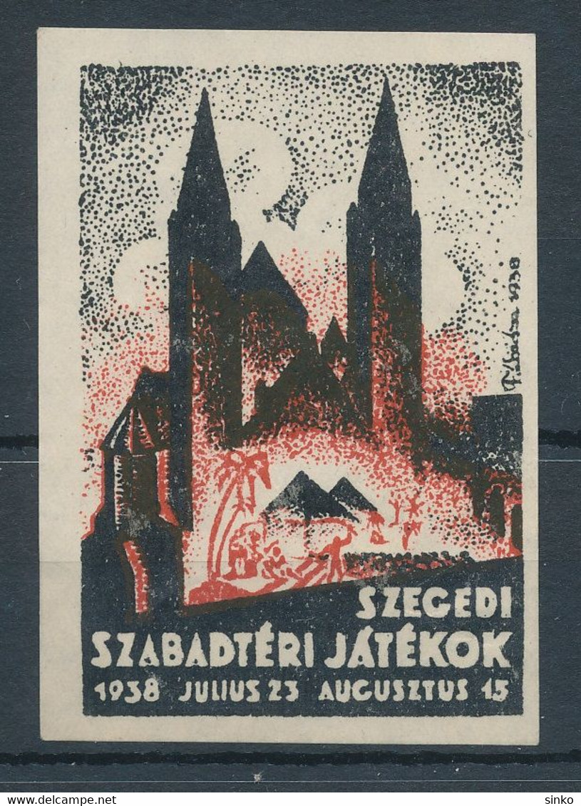 1938. Szeged Open-air Festival - Foglietto Ricordo