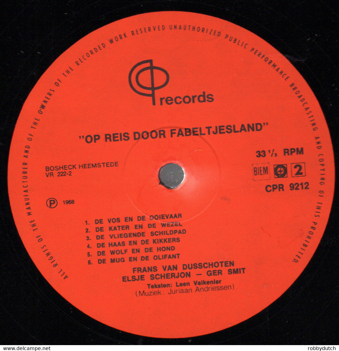 * LP *  FABELTJESKRANT - OP REIS DOOR FABELTJESLAND 1 (Holland 1968) - Children