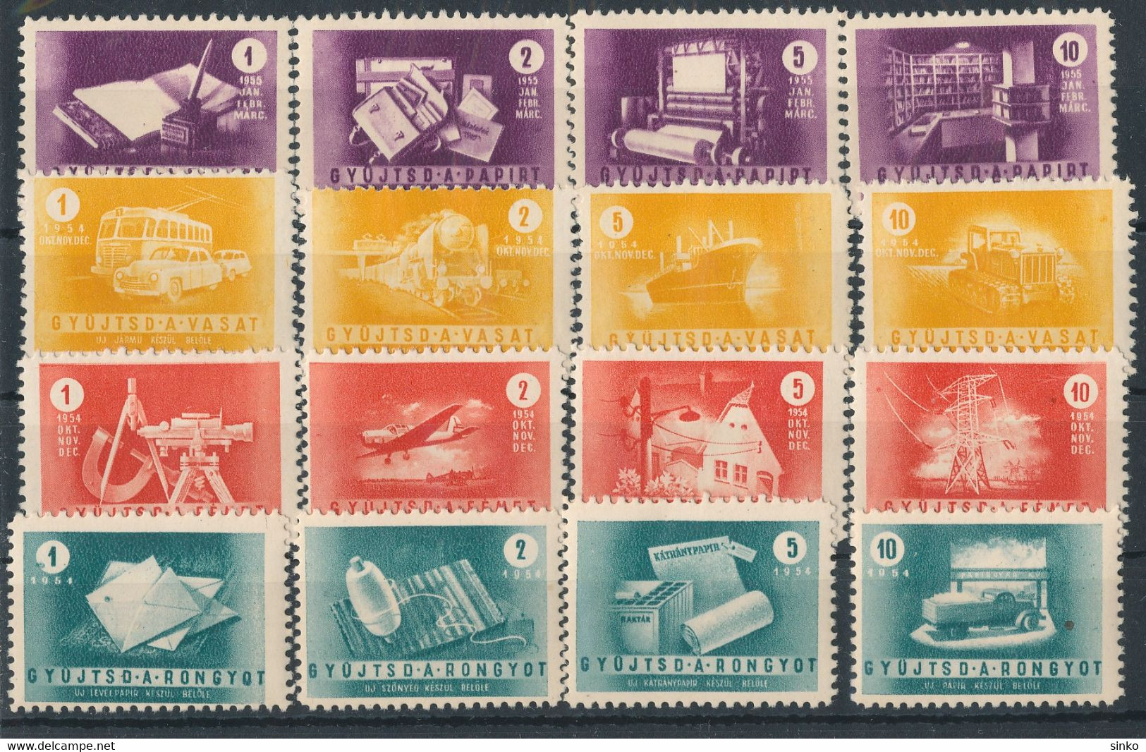 1954. Collect The Iron - Propaganda Stamps - Commemorative Sheets
