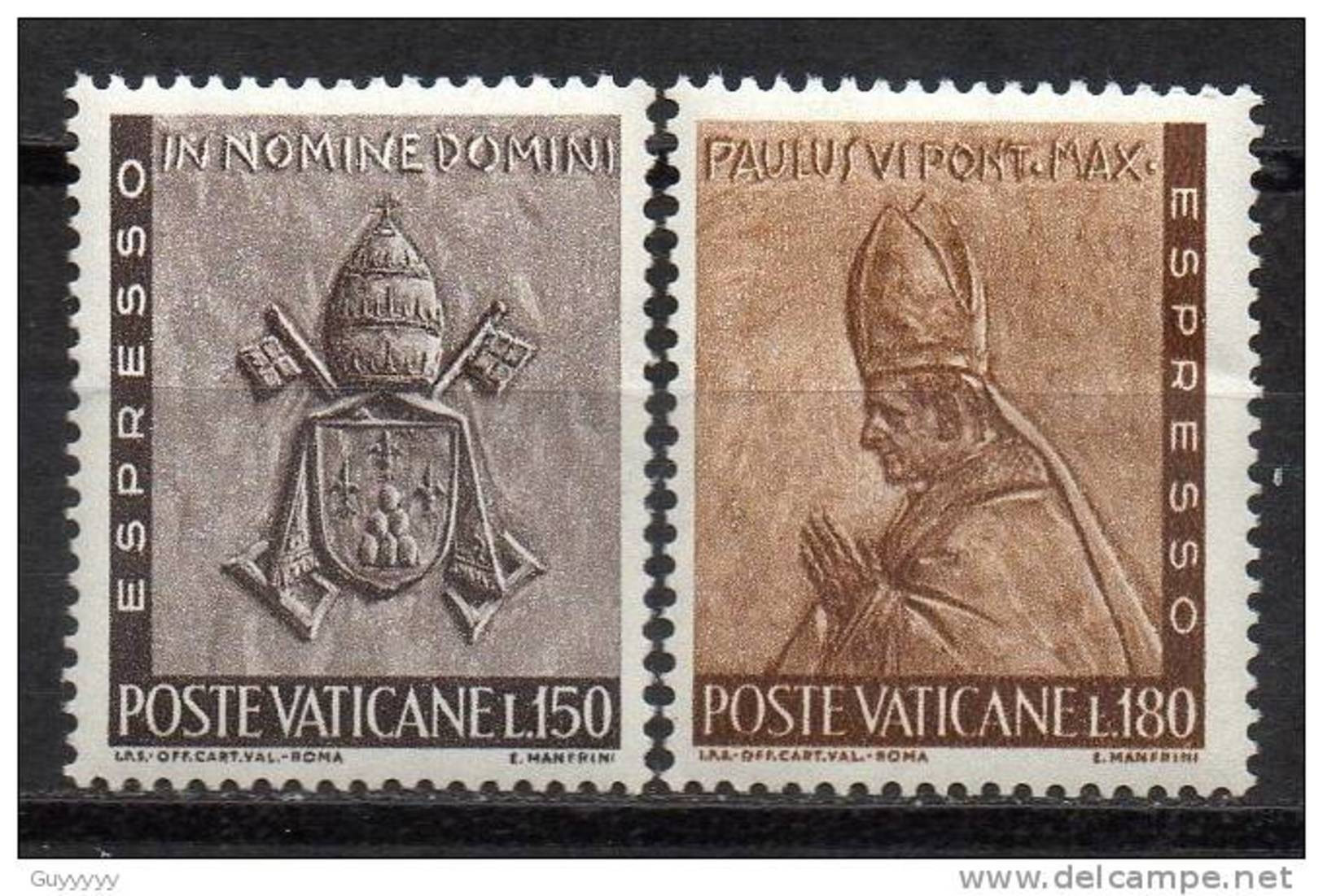 Vatican - Expres - 1966 - Yvert N° 17 & 18 ** - Priority Mail