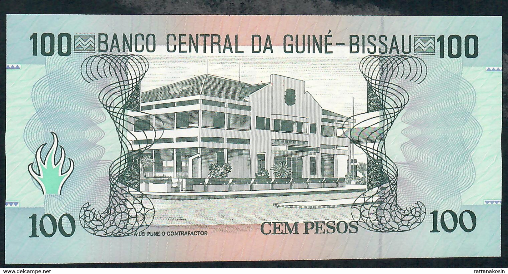 GUINEA BISSAU P11 100 PESOS 1990  #BA      UNC. - Guinee-Bissau