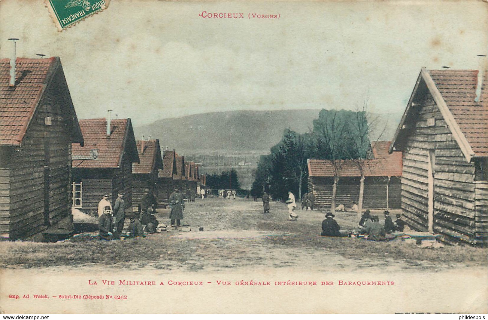 VOSGES  CORCIEUX  Interieure Des Baraquements - Corcieux