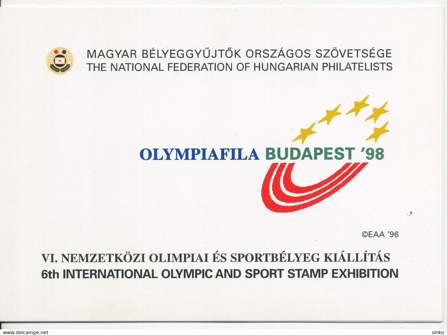 1998. Olympiafila (I.) - Commemorative Sheet Set With Overprint - Hojas Conmemorativas