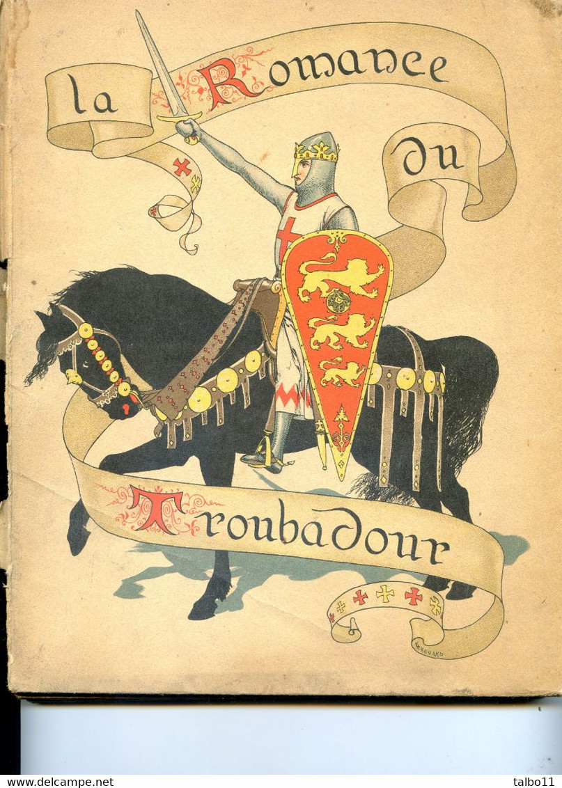 Livre - La Romance Du Troubadour - Jaquet ; Hérouard; 1923 - 75 Pages De Dessin En Ombres - Contes