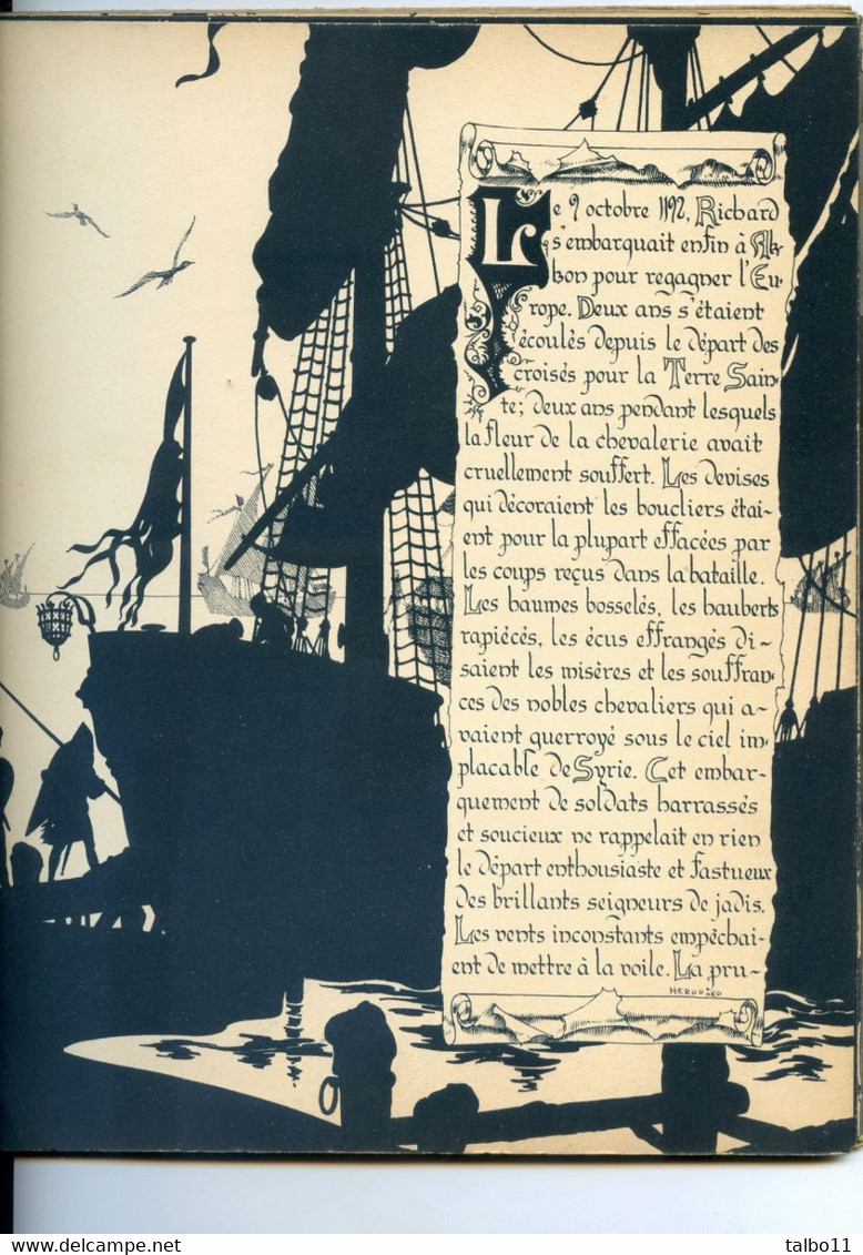 Livre - La Romance Du Troubadour - Jaquet ; Hérouard; 1923 - 75 Pages De Dessin En Ombres - Cuentos