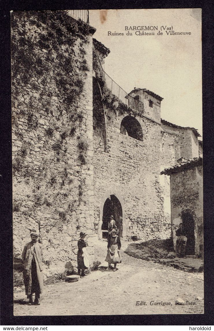 CPA 83 - BARGEMON - RUINES DU CHATEAU DE VILLENEUVE - Bargemon