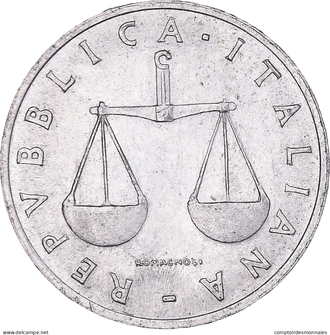 Monnaie, Italie, Lira, 1955, Rome, TB+, Aluminium, KM:91 - 1 Lira