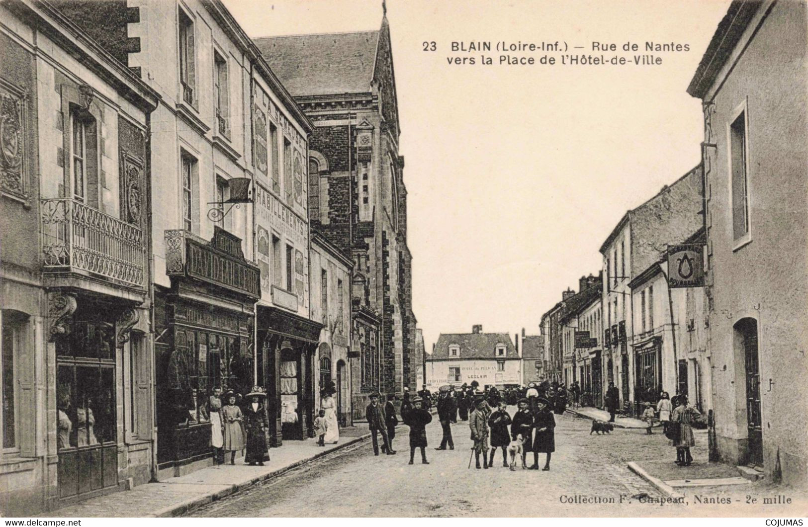 44 - BLAIN - S08215 - Rue De Nantes Vers La Place De L'Hôtel De Ville - David Tailleur - Leclair - L1 - Blain