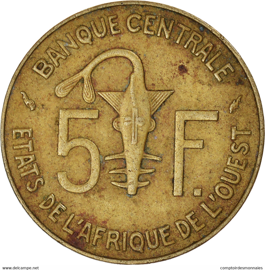 Monnaie, Communauté économique Des États De L'Afrique De L'Ouest, 5 Francs - Ivory Coast