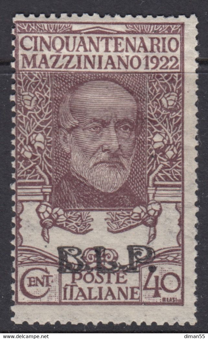 ITALIA - BLP N.27 - Cat. 2750 Euro Firmato A.Diena  NON EMESSO MH* Linguellato - Stamps For Advertising Covers (BLP)