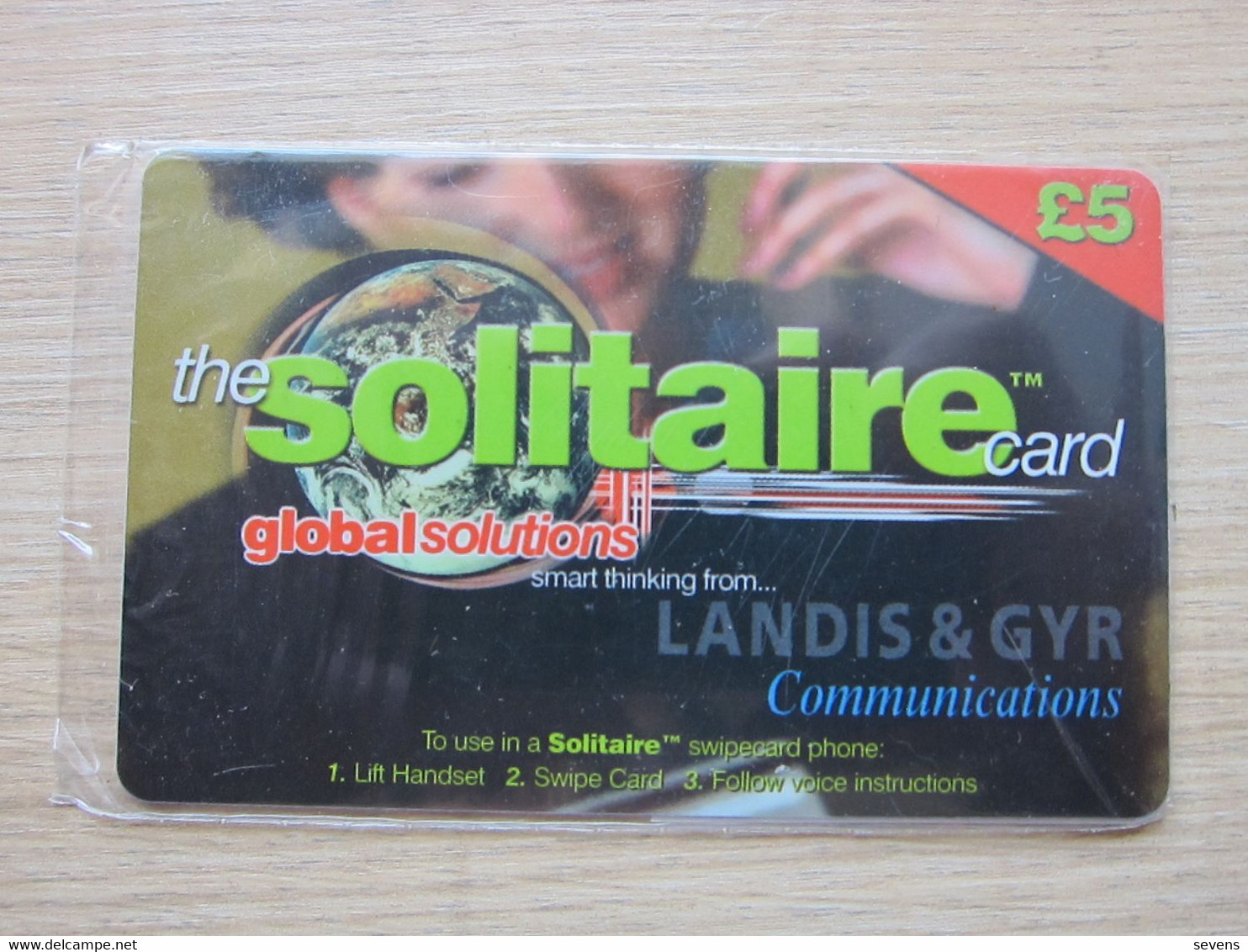 Landis & Gyr Magnetic Phonecard, Solitaire Swipecard Phone 5 Pound Facevalue,mint In Blister - Emissioni Imprese