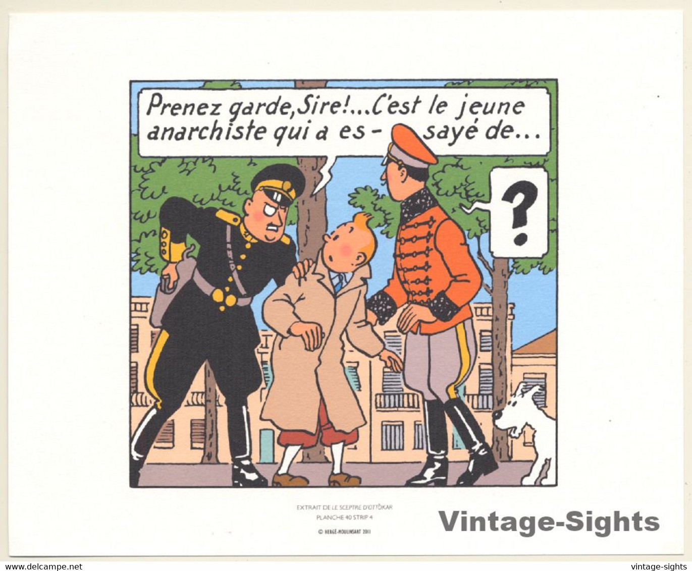 Tintin: Le Sceptre D'Ottokar *1 (Lithography Hergé Moulinsart 2011) - Screen Printing & Direct Lithography