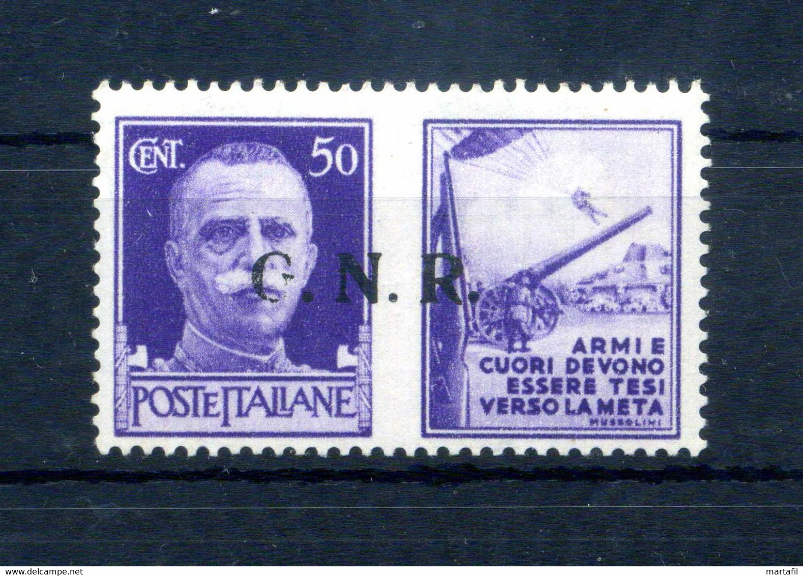1944 Repubblica Sociale Italiana RSI Propaganda Di Guerra N.22 MNH ** Timbrino - War Propaganda
