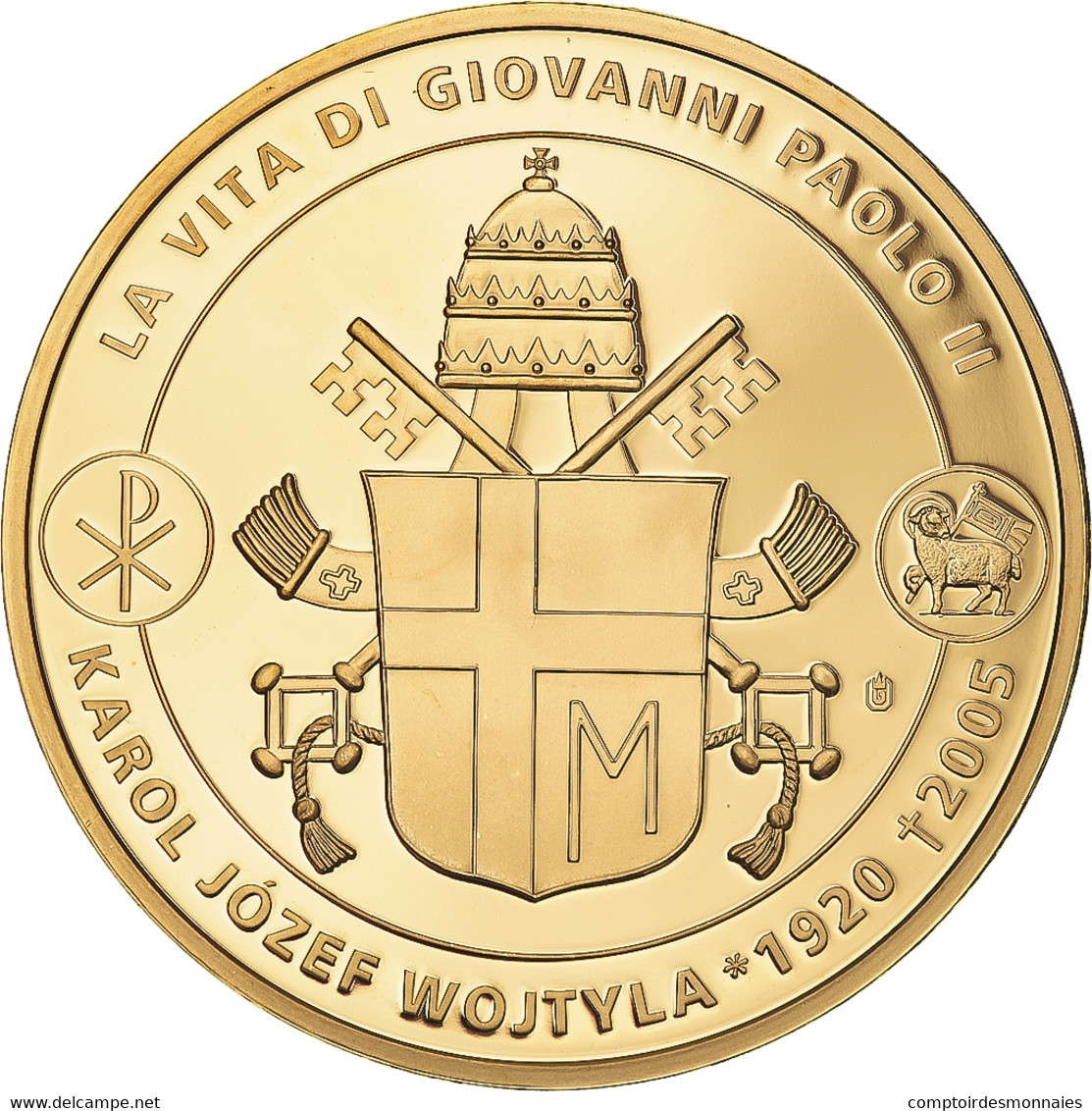 Vatican, Médaille, Canonisation De Jean Paul II, 2014, FDC, Copper Gilt - Andere & Zonder Classificatie