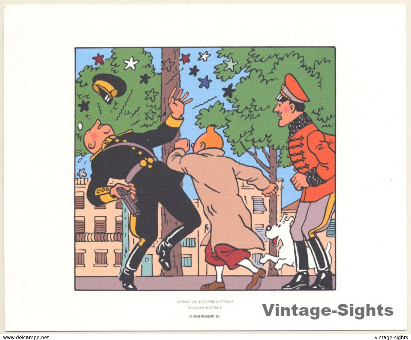 Tintin: Le Sceptre D'Ottokar *2 (Lithography Hergé Moulinsart 2011) - Screen Printing & Direct Lithography