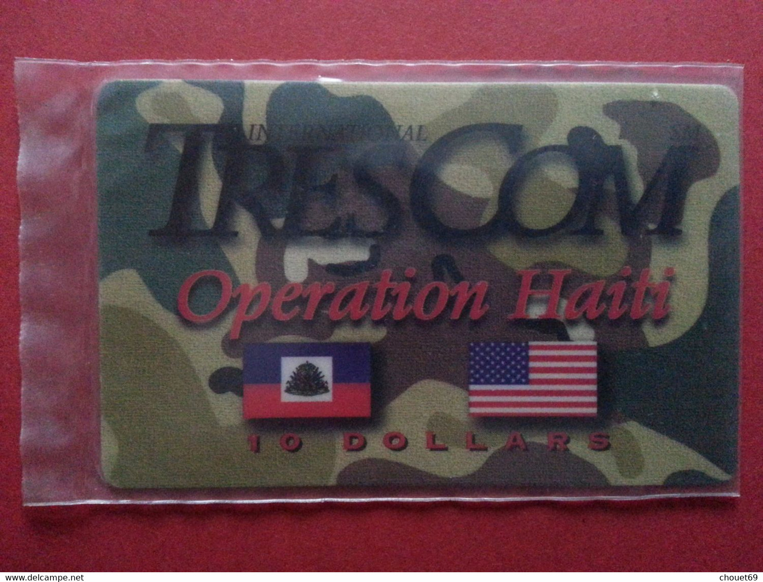 HAITI - HAI PA1 TRESCOM Blister OPERATION HAITI 10 USD Dollars MINT NSB 4/97 Army Militaria (TH0320 - Haití