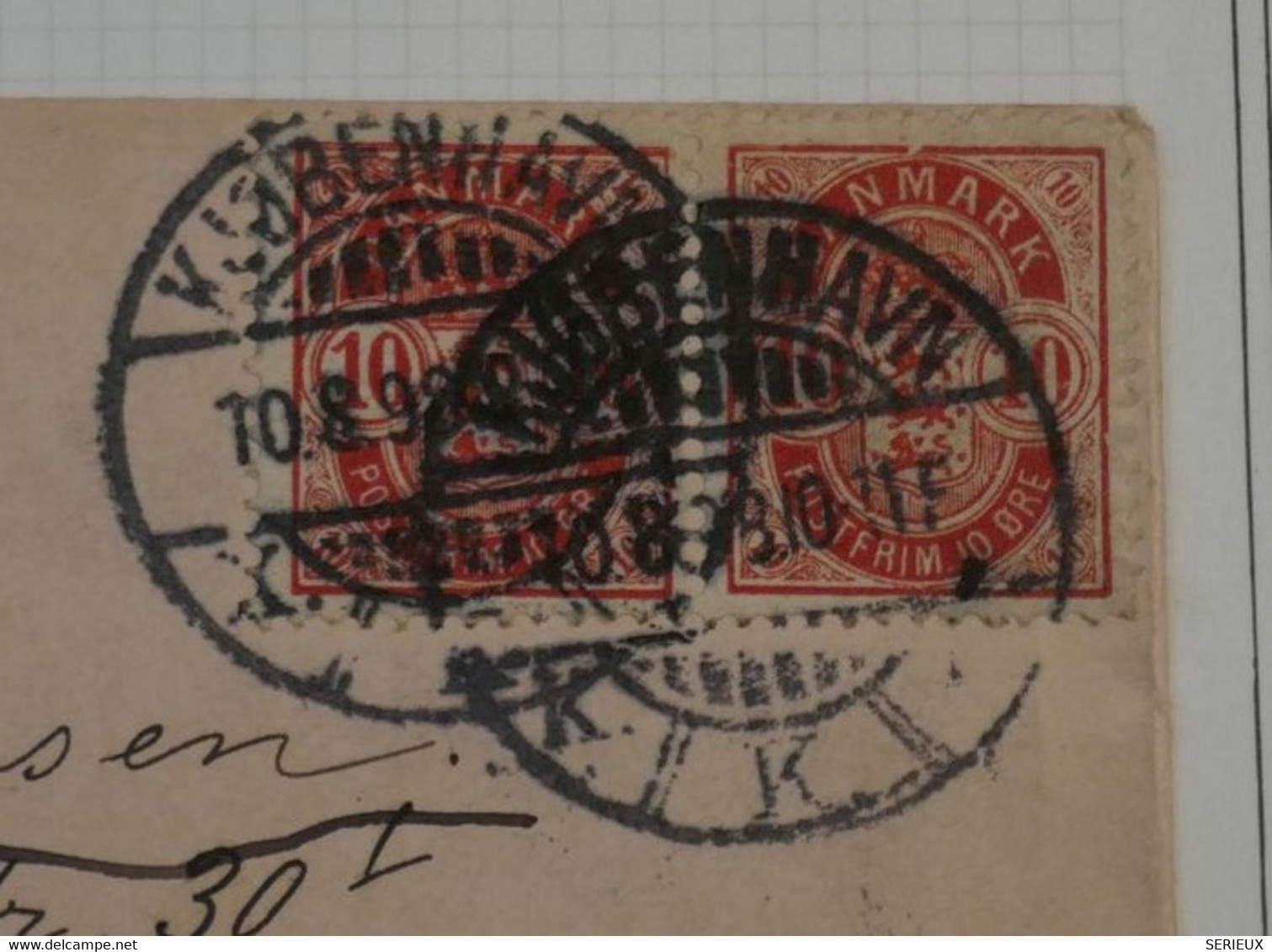 BM12 DANMARK   BELLE LETTRE  1883 COPENHAUE A DRESDEN  GERMANY +REDISTRIB.  + PAIRE DE TP+++AFFRANCH. INTERESSANT++++ - Cartas & Documentos