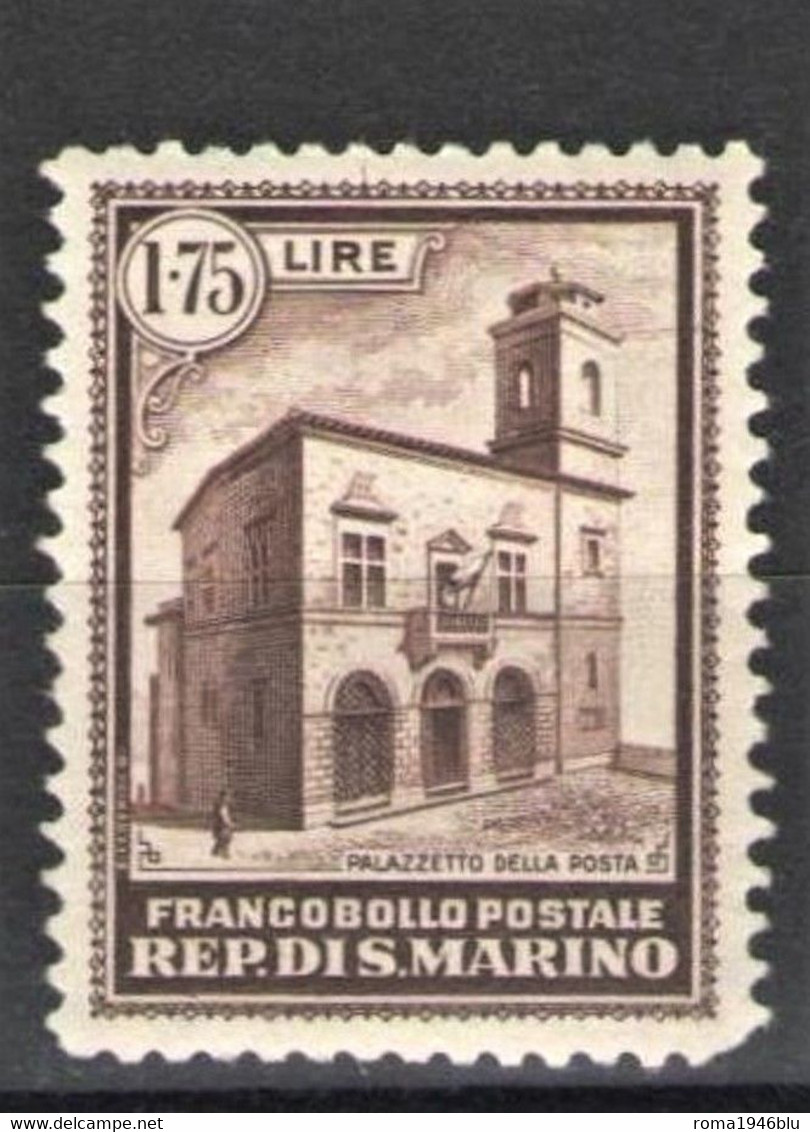 SAN MARINO 1932 PALAZZETTO DELLA POSTA 1,75** MNH - Ongebruikt