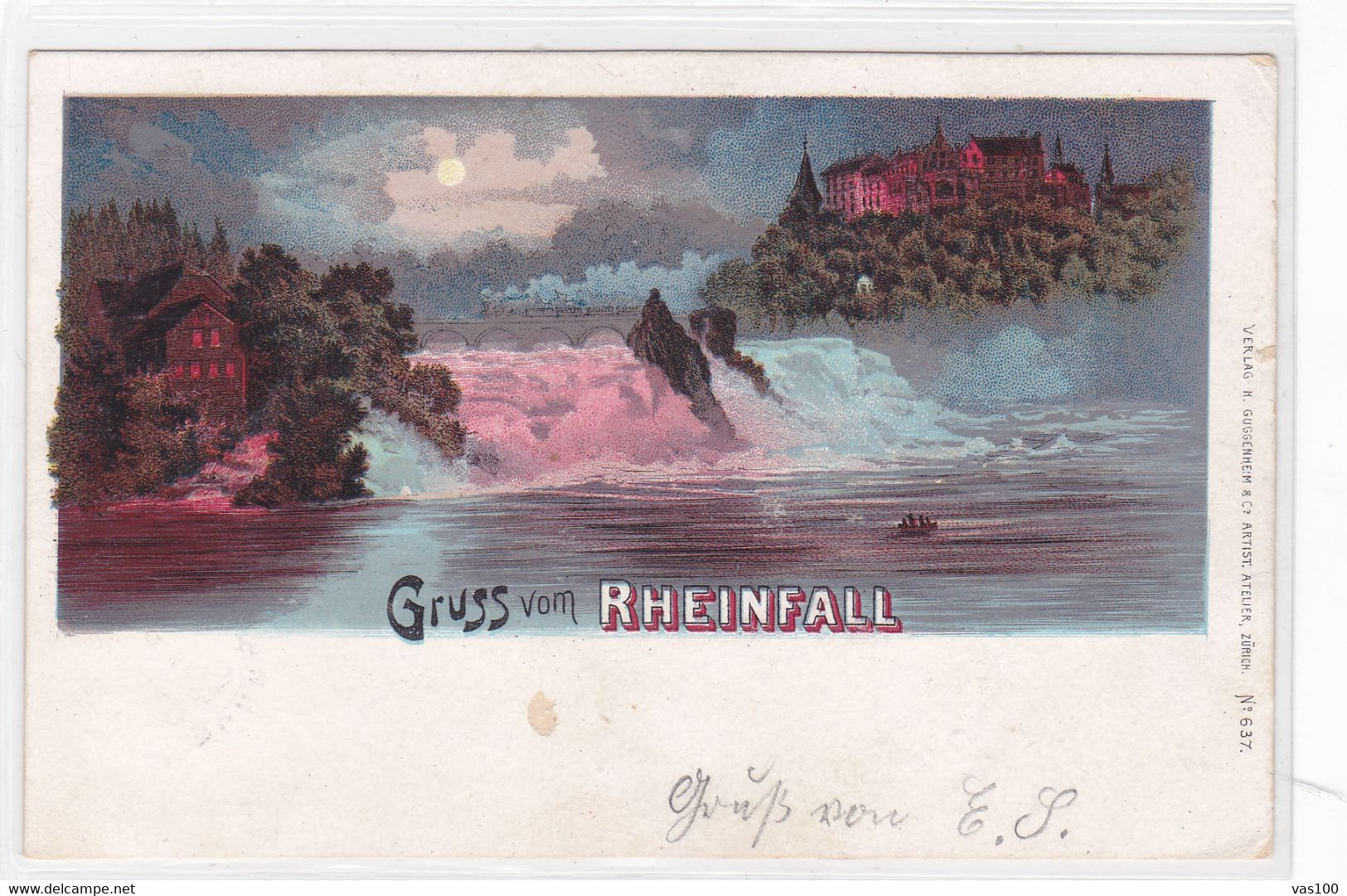 Suisse - Schweiz - Zürich - GRUSS VOM RHEINFALL , CHAFFHAUSEN - Hausen Am Albis 