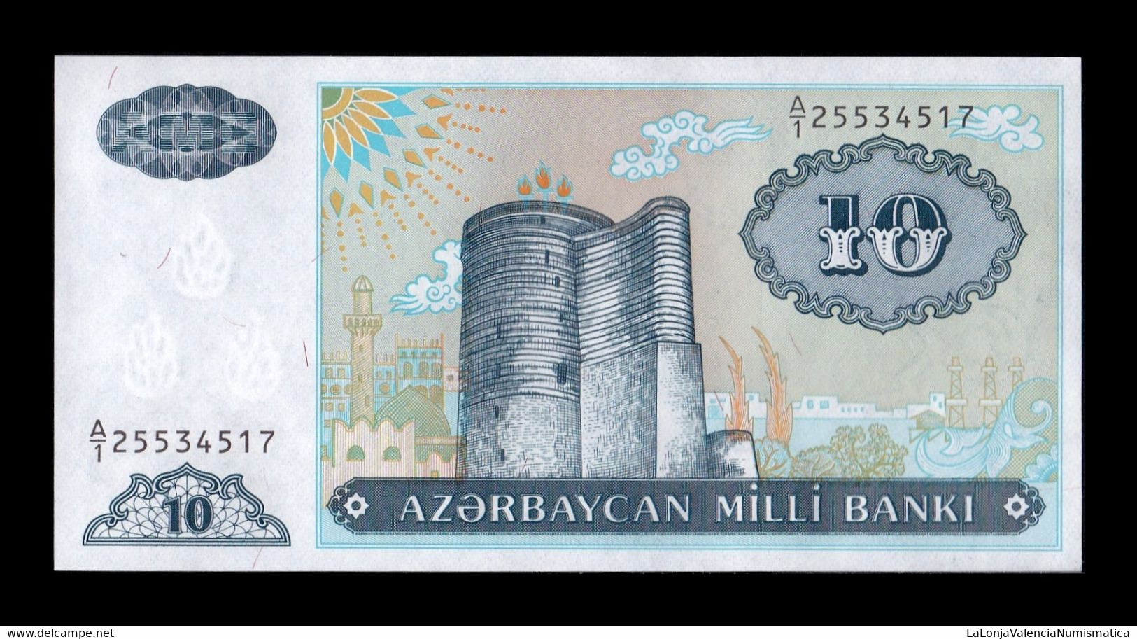 Azerbaiyán Azerbaijan 10 Manat ND (1993) Pick 16 Sc Unc - Azerbeidzjan