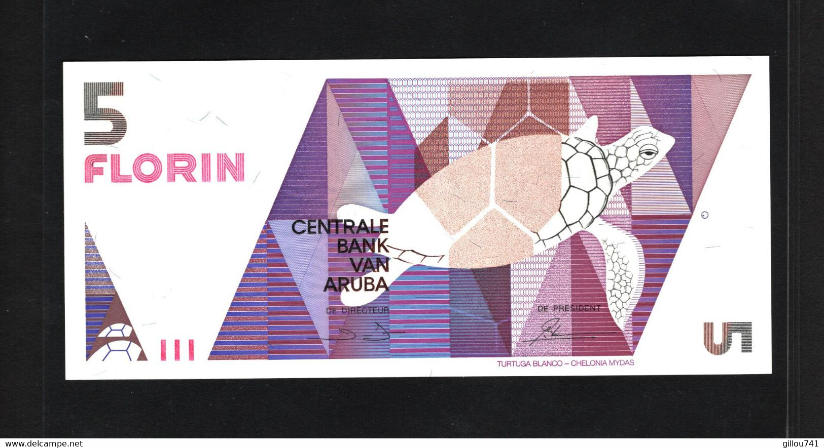 Aruba, 5 Florin, 1990 Issue - Aruba (1986-...)