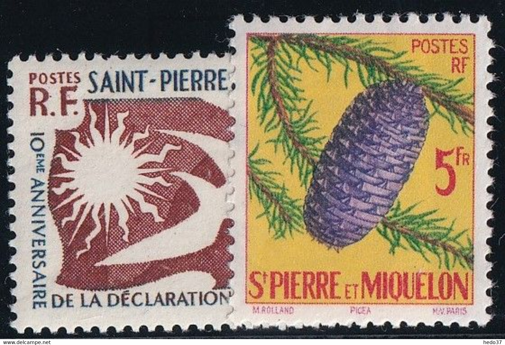 Saint Pierre Et Miquelon N°358/359 - Neuf ** Sans Charnière - TB - Nuevos