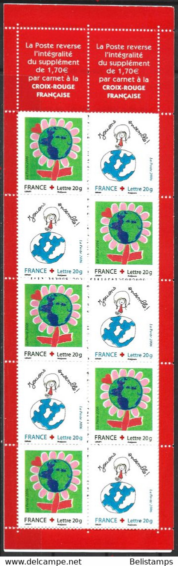 France 2006. Scott #B712a (MNH) Children's Art  *Complete Booklet* - 1960-.... Gebraucht