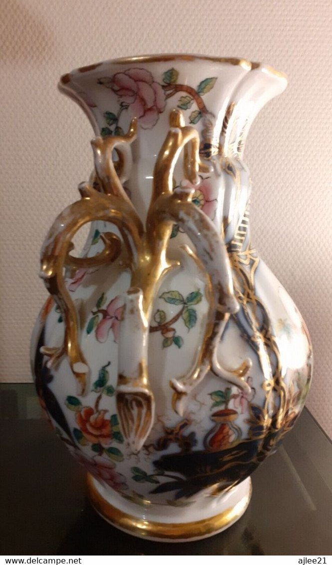 Vase En Porcelaine De Bayeux. Période Gosse ( 1849-1877). - Vasen