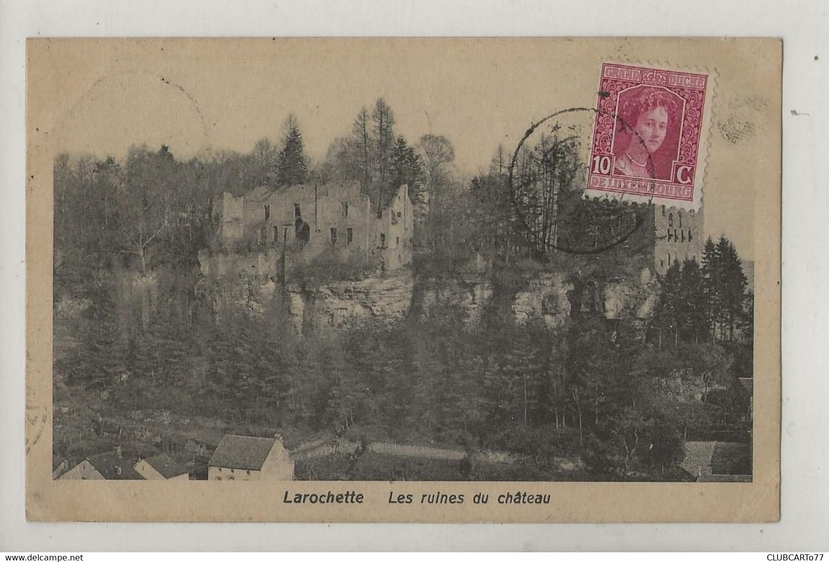 Larochette (Luxembourg, Larochette) : Vue Panoramique Du Quartier Du Vieux Château En 1920 PF. - Fels