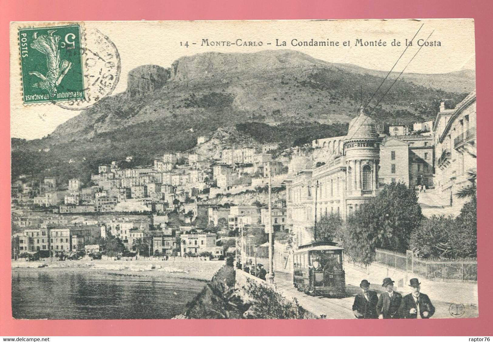 CPA Monaco MONTE CARLO La Condamine Et Montée De La Costa - La Condamine