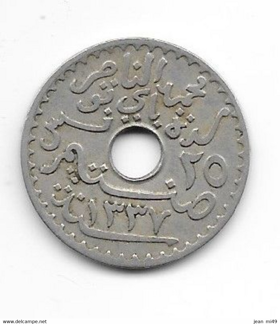 TUNISIE - 25 Centimes - 1919 - Tunisie