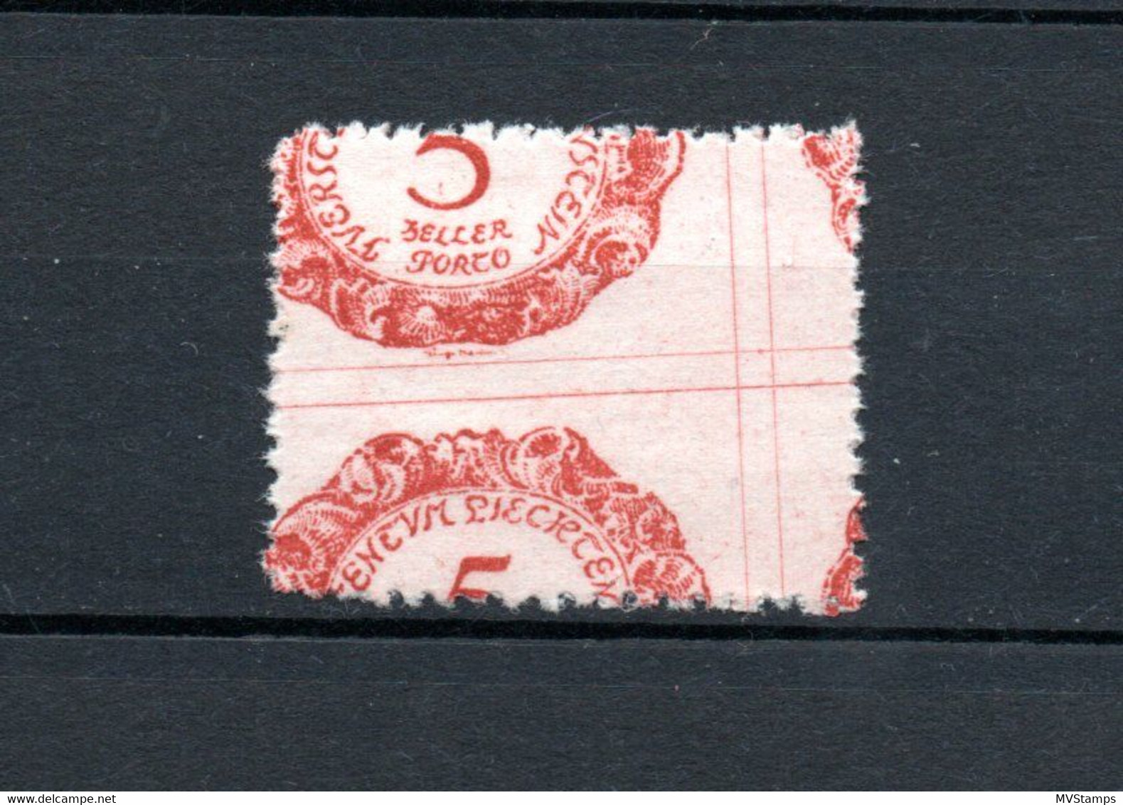 Liechtenstein 1920 Portomarke 1 Fehldruck Ungebraucht/MLH - Impuesto