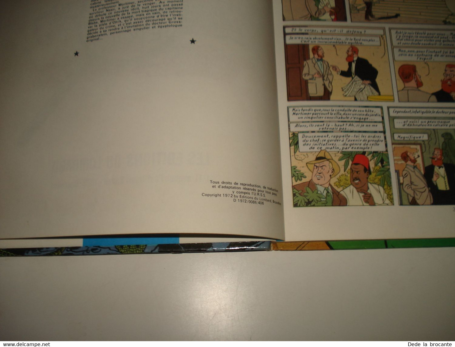 C46  / Blake et Mortimer  " le mystère de la grande pyramide T2 " - Re de 1975