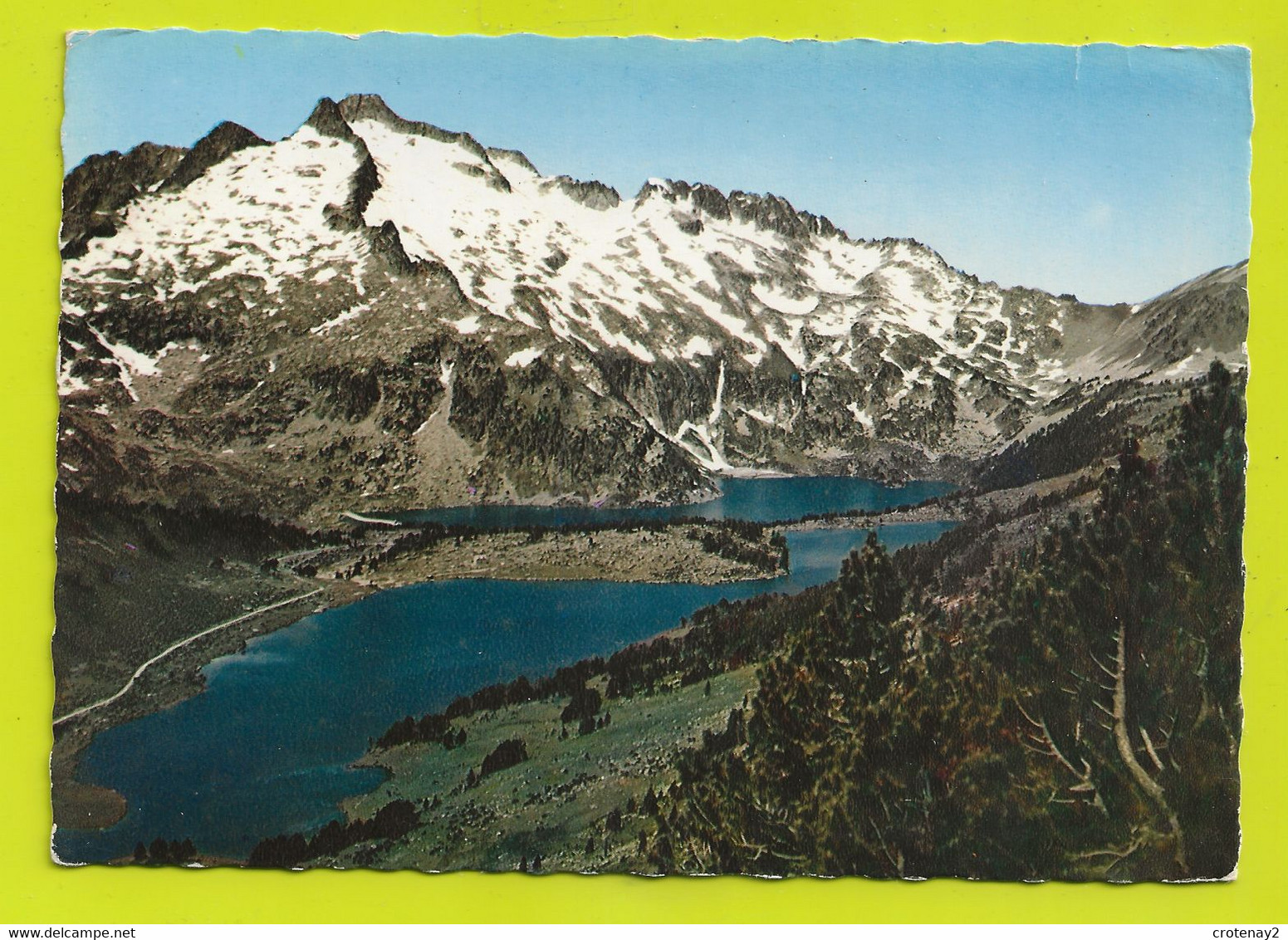 65 VALLEE D'AURE N°4010 Lacs D'AUMAR Et D'AUBERT Versant Nord Du NEOUVIELLE VOIR DOS Postée D'ARAGNOUET En 1965 - Vielle Aure