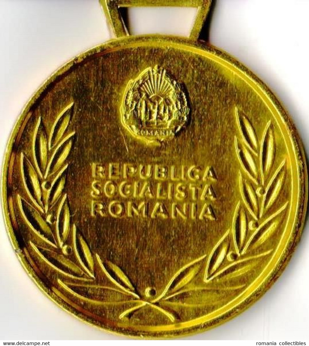 Romania, 1980's, Vintage Medal - Communist Propaganda Sport Contest - Daciada, RSR - Sonstige & Ohne Zuordnung