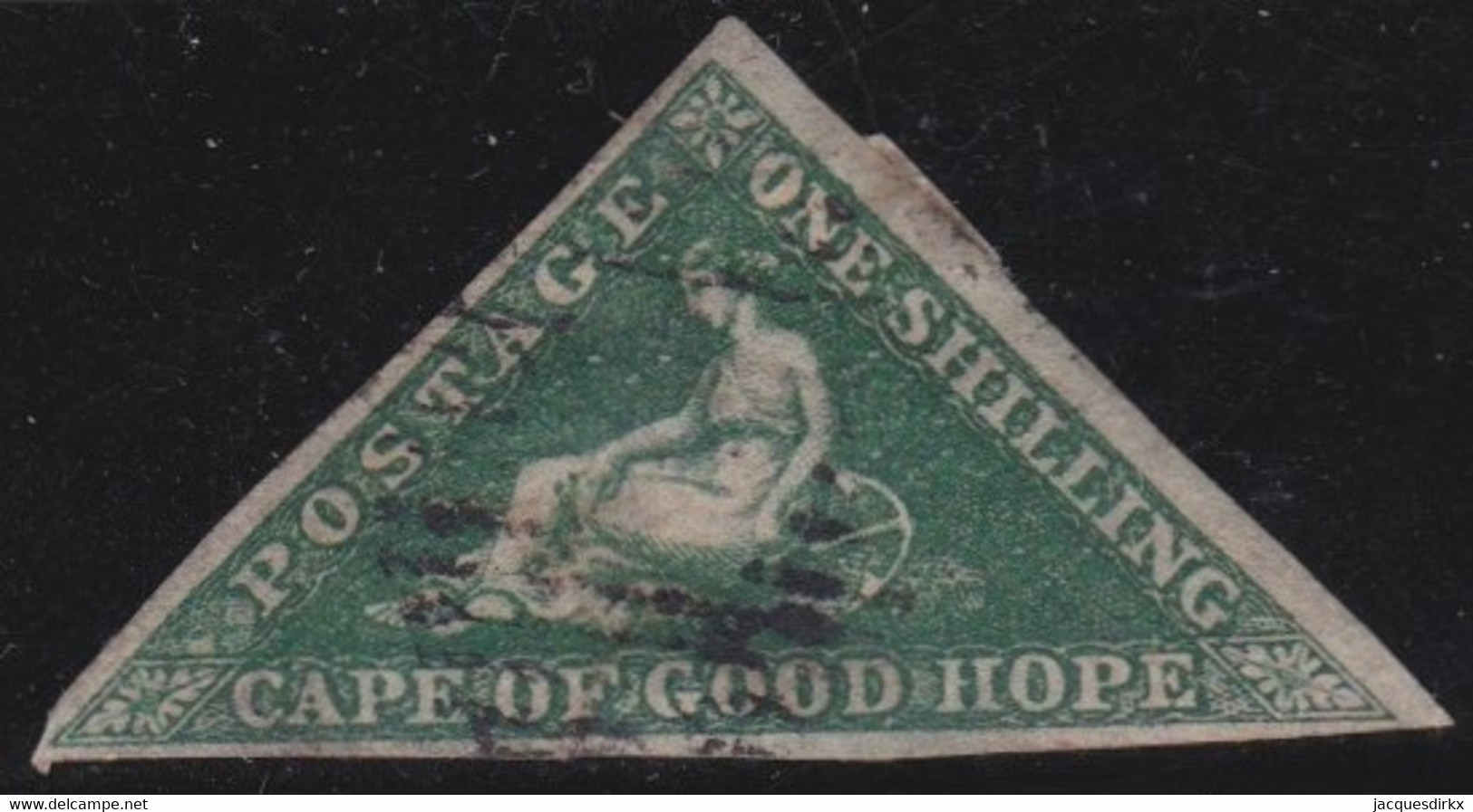Cape Of Good Hope .     SG    .     8b  (2 Scans)   .       O  .   Cancelled - Kaap De Goede Hoop (1853-1904)