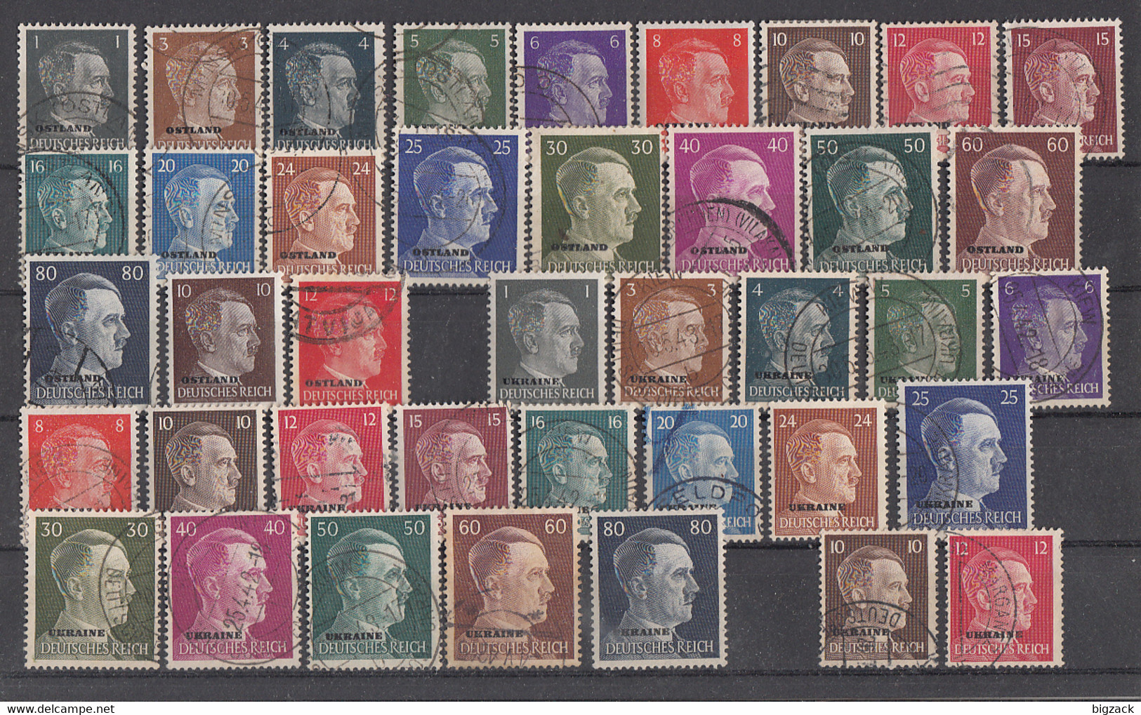 Dt. Besetzung Lot Ostland Minr.1-20, Ukraine Minr.1-20 Ansehen !!!!!!!!!!! - Vrac (max 999 Timbres)